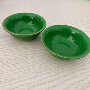 Fiesta Ware Green Small Bowls Lot of 2